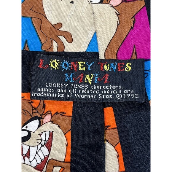 RARE Vtg Tasmanian Devil‎ Looney Tunes Mania- 1993- Men's Polyester Tie. - Picture 4 of 6